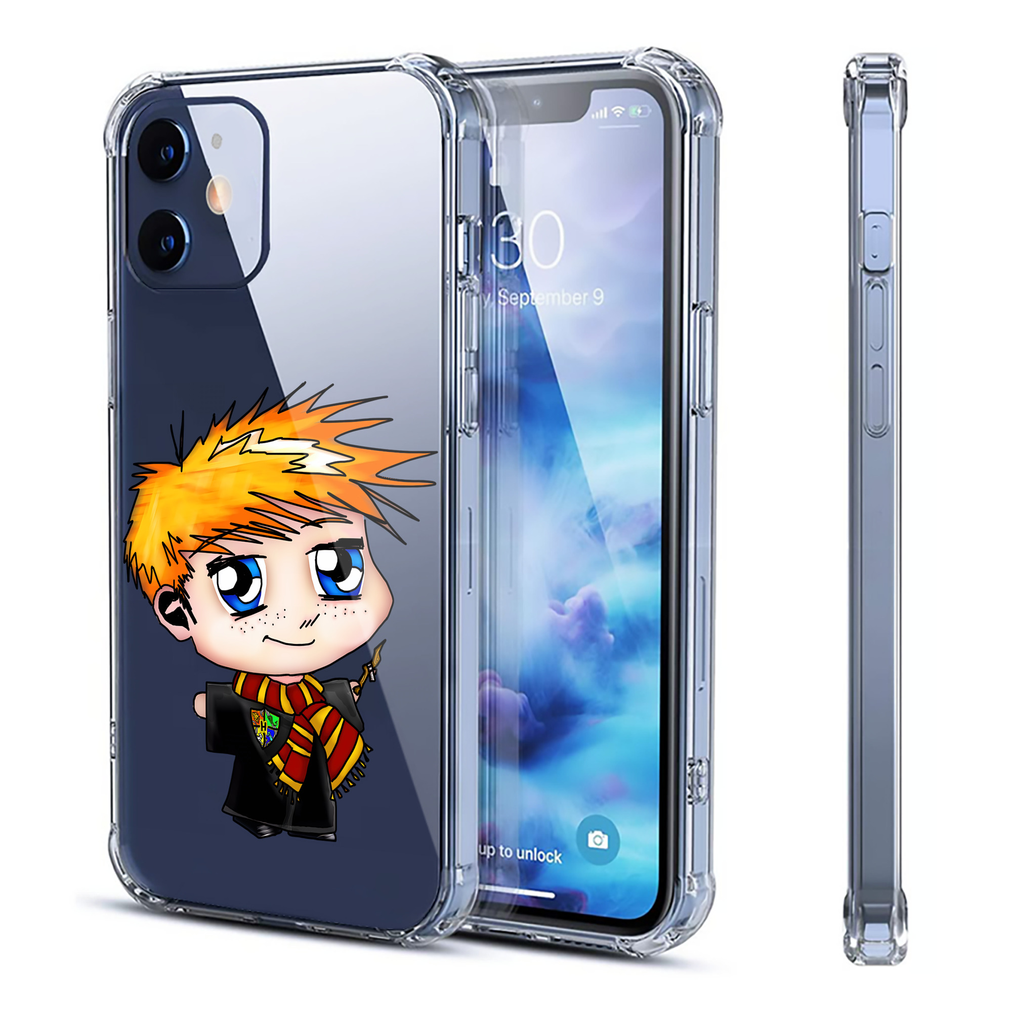 （画像用） Harry Potter ハリー・ポッターシリーズ 【iPhone 12シリーズ対応】透明スマホケース（クリアソフトケース）